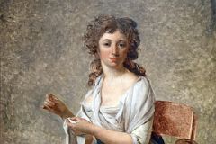 Jacques-Louis David 1791-2 Madame de Pastoret and Her Son From The Art Institute of Chicago At New York Met Breuer Unfinished